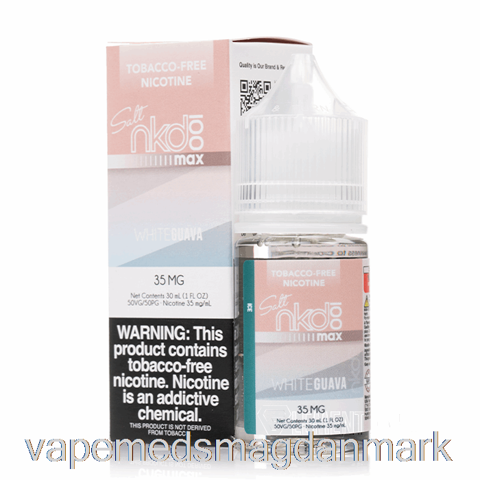 Vape Juice Er Hvid Guava - Nøgen Max Salt - 30ml 35mg